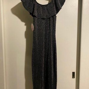 Cocktail metallic grey dress Size S